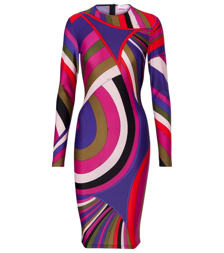 Photo: Pucci Printed jersey minidress