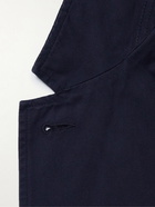 Mr P. - Garment-Dyed Organic Cotton-Twill Blazer - Blue