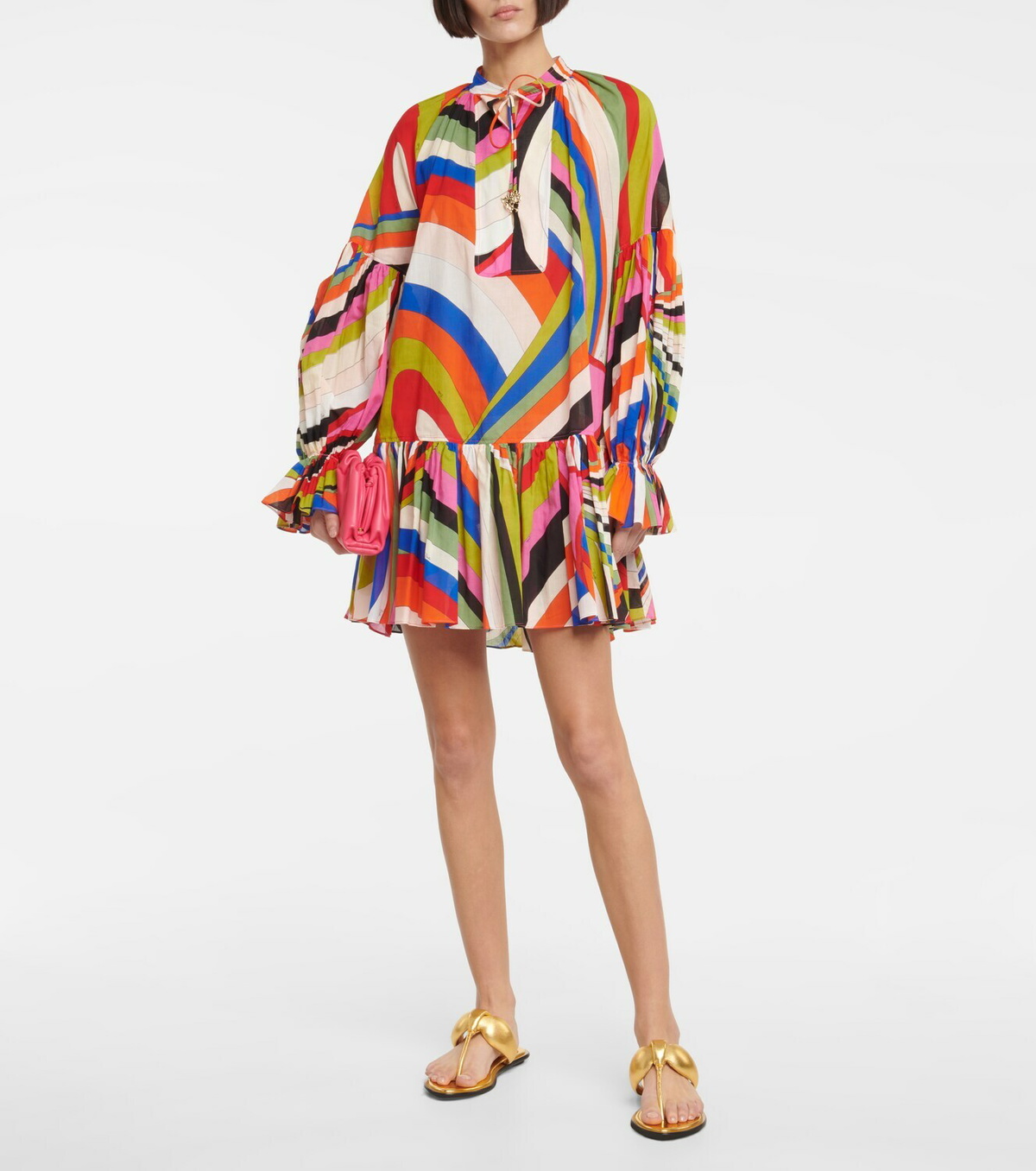 Pucci - Iride-print cotton minidress Emilio Pucci