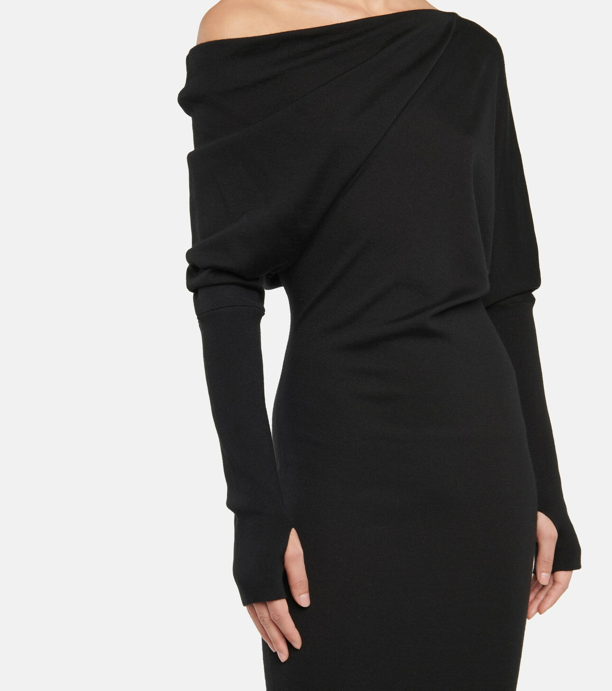 スカート TOM FORD Silk dress TOM FORD one-shoulder Silk Dress | Purple | FARFETCH