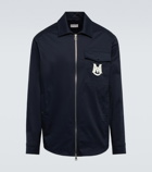 Moncler - Logo zip-up cotton shirt