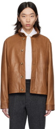 16Arlington Tan Haeto Leather Jacket