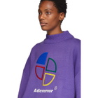 ADER error Purple Slice Logo Sweater