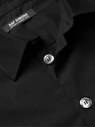 Raf Simons - Oversized Embroidered Cotton-Poplin Shirt - Black