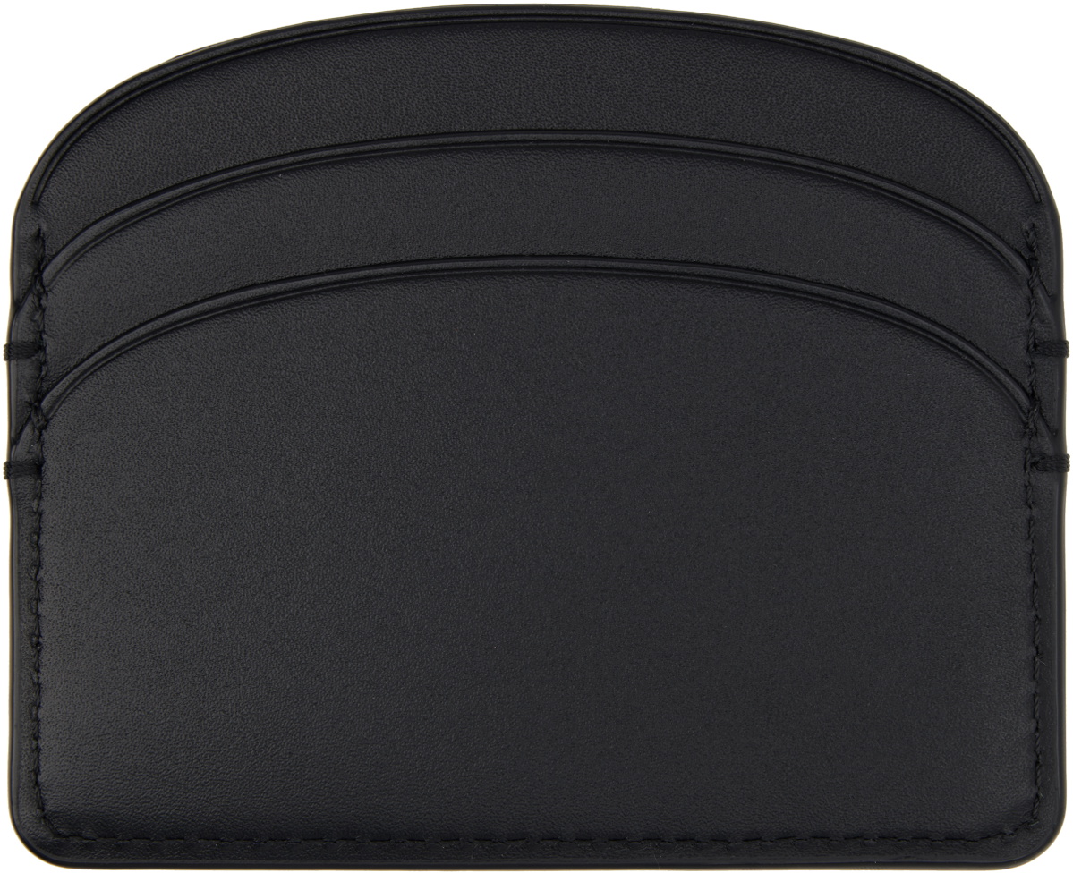 A.P.C. Black Demi-Lune Card Holder