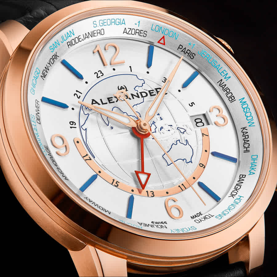 Alexander Alexander 2 Quartz Silver Dial Mens Watch A171A-02