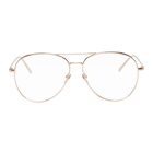 Linda Farrow Luxe Gold 751 C3 Aviator Glasses