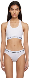 VTMNTS White Logo Sport Bra