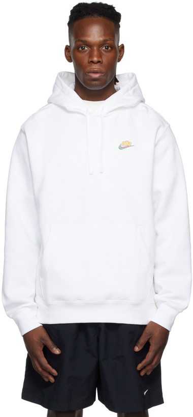 Photo: Nike White Keep It Clean Pullover Hoodie