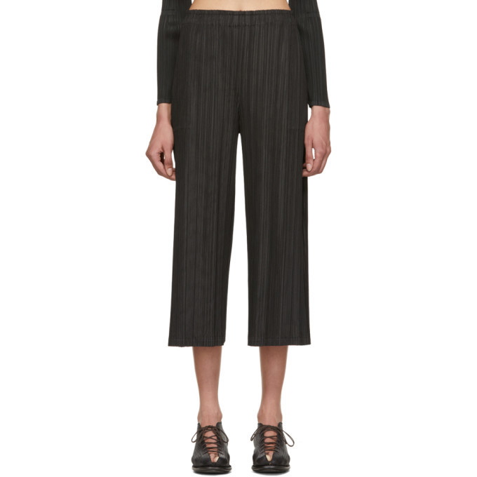 Photo: Pleats Please Issey Miyake Black March Pleated Trousers