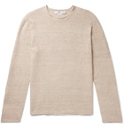 Inis Meáin - Mélange Linen and Cotton-Blend Sweater - Neutrals