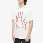 1017 ALYX 9SM Men's Dripping Face T-Shirt in White