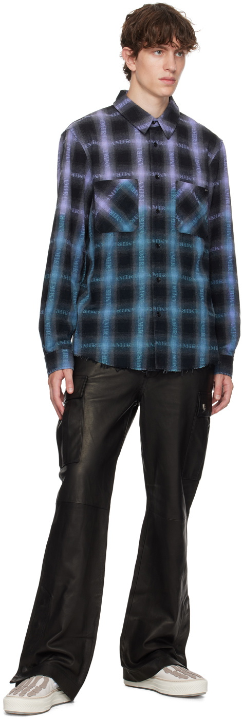 AMIRI Black Patch Pocket Leather Pants
