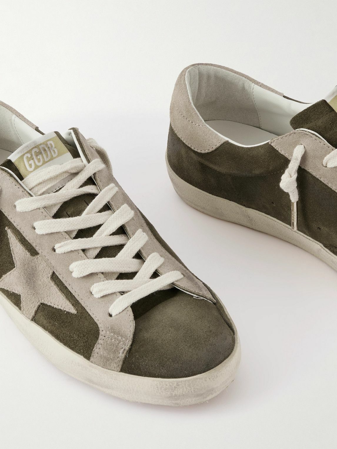 Golden Goose - Super-Star Private EDT Distressed Suede Sneakers - Green
