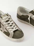 Golden Goose - Super-Star Private EDT Distressed Suede Sneakers - Green