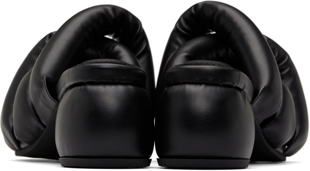 YUME YUME Black Kitten Sausage Heeled Sandals
