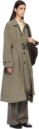 ssstein Beige Oversized Layered Combination Trench Coat
