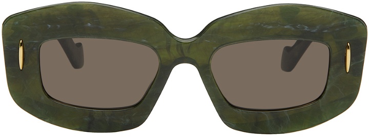 Photo: LOEWE Green Screen Acetate Sunglasses