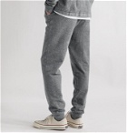 Hamilton and Hare - Tapered Mélange Cotton-Terry Sweatpants - Gray