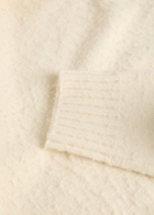 Axel Arigato Miles Textured Wool-blend Jumper Off White