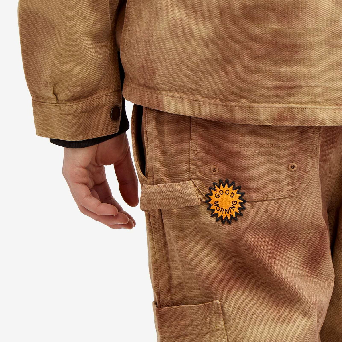 Good Morning Tapes Men's Workers Trousers in Earth Dye