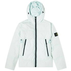 Stone Island Men's Garment Dyed Crinkle Reps Hooded Down Jacket in Mint