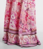 Camilla Floral embellished silk maxi skirt