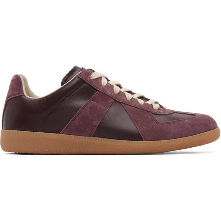 Photo: Maison Margiela Burgundy Replica Sneakers