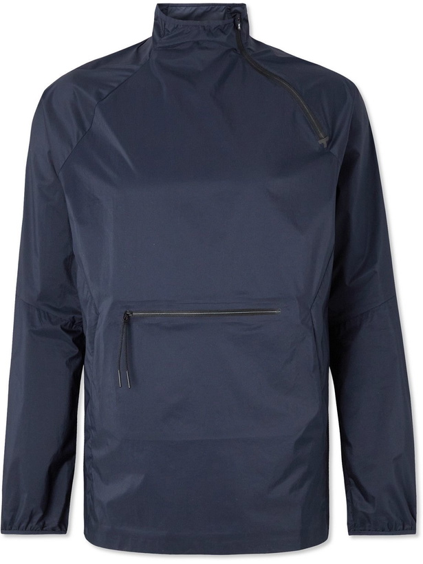 Photo: ON - Active Packable Ripstop Half-Zip Jacket - Blue