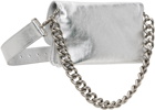 Balenciaga Silver BB Soft Small Flap Bag