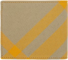 Burberry Yellow Check Bifold Wallet