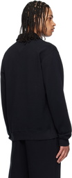 Moncler Genius Moncler x FRGMT Hiroshi Fujiwara Black Cotton Zip-Up Sweatshirt
