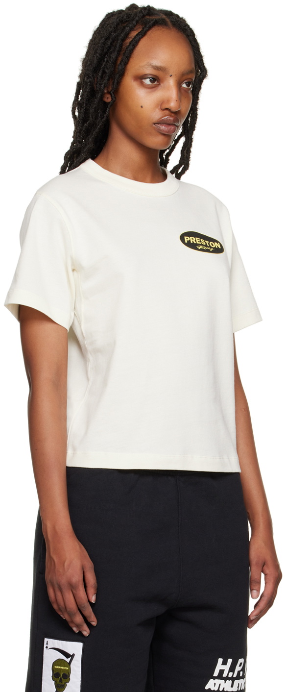 Heron Preston White 'Preston Racing' T-Shirt Heron Preston