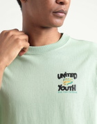 Puma Downtown Graphic Tee Mens T-shirt Light in Green