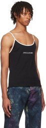 PALMER Black Cotton Tank Top