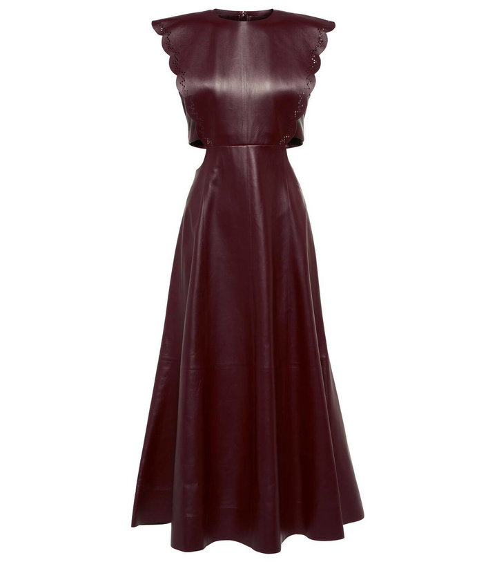 Photo: Chloé Cutout leather midi dress