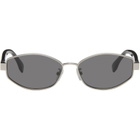 Fendi Silver Baguette Sunglasses