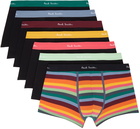 Paul Smith Seven-Pack Black Stripe Boxer Briefs