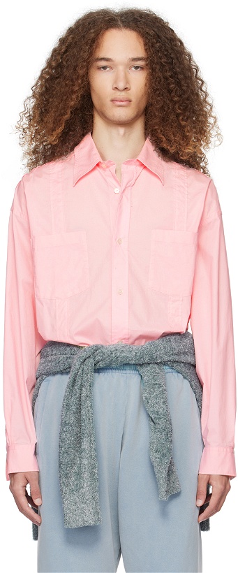 Photo: Acne Studios Pink Button-Up Shirt