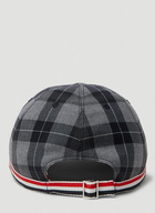 Tartan Baseball Cap in Grey