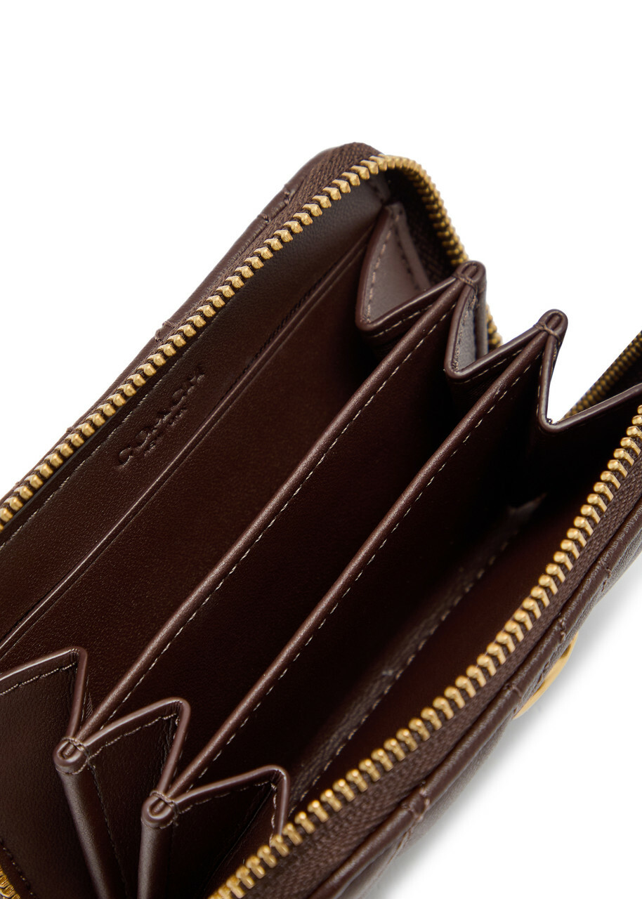 Coach Pillow Quilted Leather Wallet - Brown - One Size
