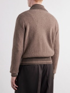 Oliver Spencer - Britten Ribbed Merino Wool Cardigan - Brown
