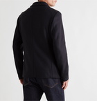 Mr P. - Unstructured Virgin Wool-Blend Jersey Blazer - Blue