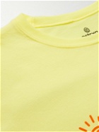 OSTRYA - Sunrise Equi-Tee Logo-Print Cotton-Blend Jersey T-Shirt - Yellow