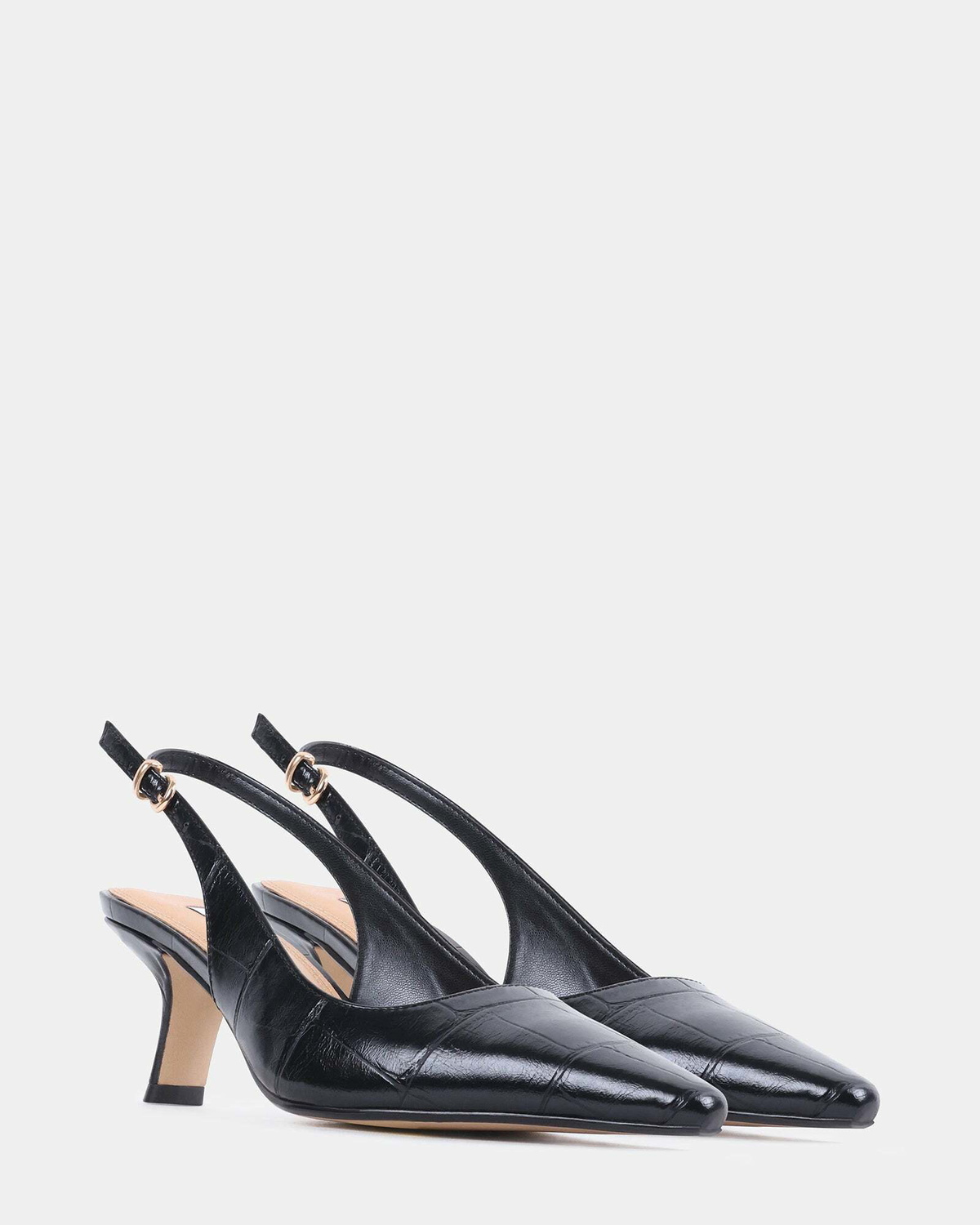 Steve Madden Charming Heels in Black Exotic