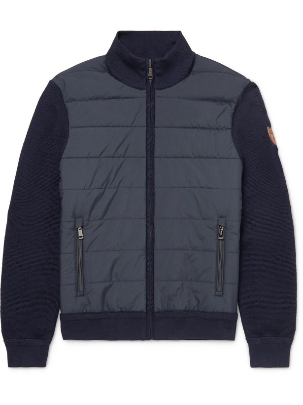 Photo: Polo Ralph Lauren - Wool-Trimmed Quilted Nylon Jacket - Blue