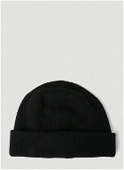 6 Moncler 1017 ALYX SM - Logo Patch Beanie Hat in Black