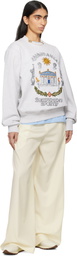 Casablanca Gray 'Le Temple Du Sport' Sweatshirt