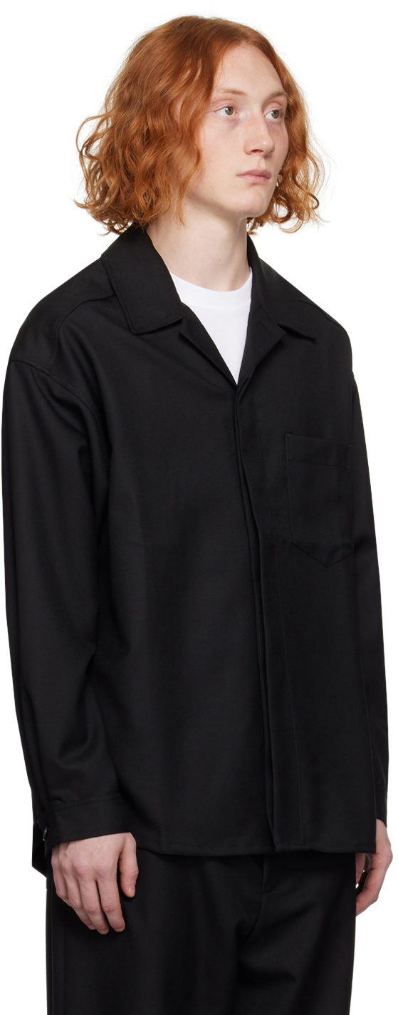 Lownn Black Patch Pocket Shirt