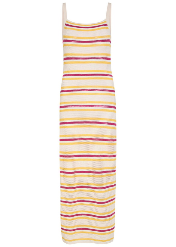 Photo: Simkhai Connelly Striped Open-knit Midi Dress Multicoloured
